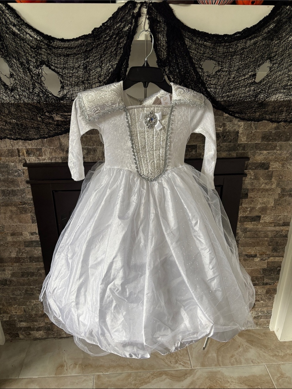 White Princess Ball Gown Kids Costume